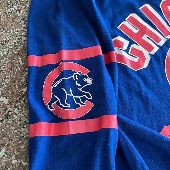 CHICAGO CUBS LONG SLEEVE TEE TOUCH BY ALYSSA MILANO Super Soft Womens size med - Picture 3 of 9